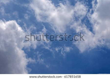 blue sky background with beautiful clouds