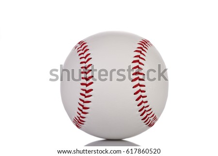 Baseball ball isolatedon on a white background
