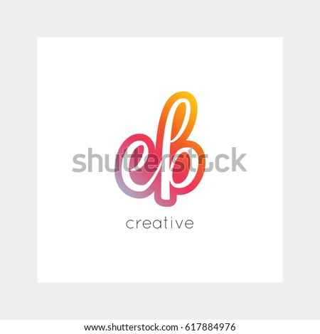 EB logo, vector. Useful as branding symbol, app icon, alphabet element, clip-art.