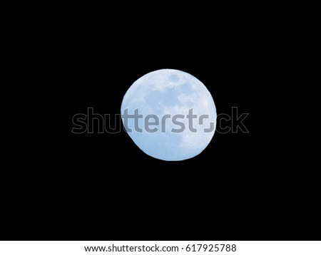 Moon isolated on a black background