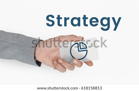 Pie Chart Strategy Performance Concept