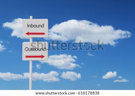 inbound outbound sign