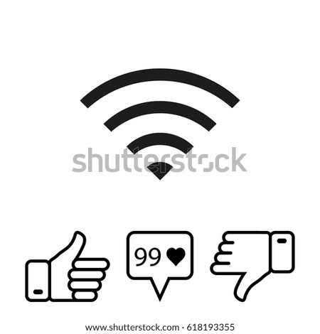 Wifi vector icon