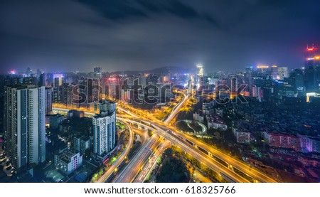 Guangzhou road background, overpass