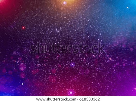 Milky way cosmic background. Star dust and pixie dust glitter space backdrop. Space stars and planet conceptual image.