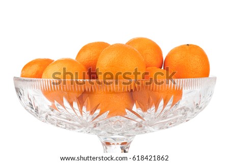 Ripe tangerine or mandarin fruit isolated on white background