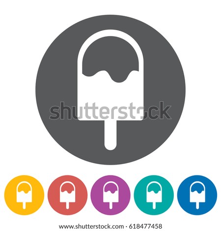 Ice-cream icons.Vector illustration
