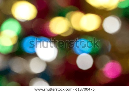 Abstract colorful night bokeh background