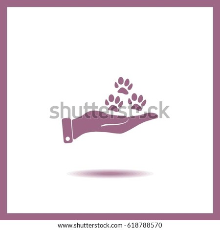 animal paw icon