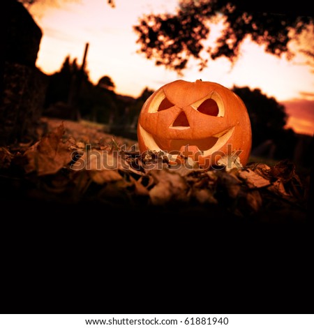 Halloween background with copy space.