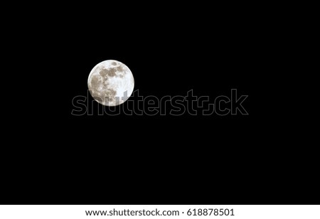 A photograph of a Full Moon