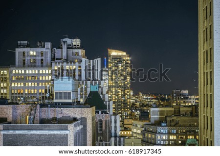 View of some roofs of New York