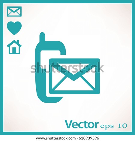 Flat Vector SMS Icon