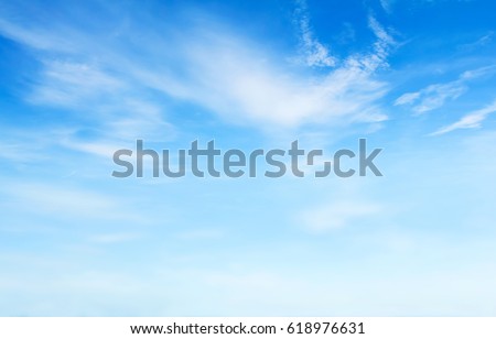 blue sky with clouds Royalty-Free Stock Photo #618976631
