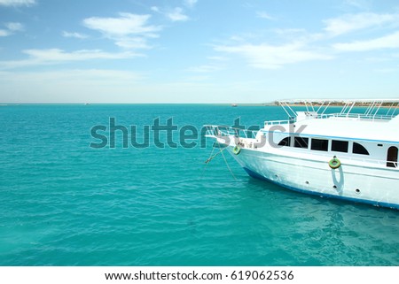 a nice boat on the sea