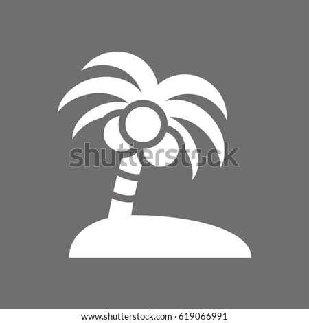 palm trees vector icon