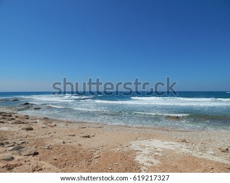 Akamas and Chrysochou Bay - South west coast of Akamas region, Cyprus. popular tourist area with long sandy beaches. 