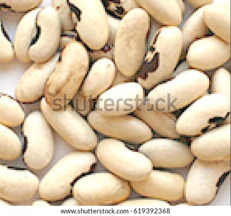 pixel art, beans, background
