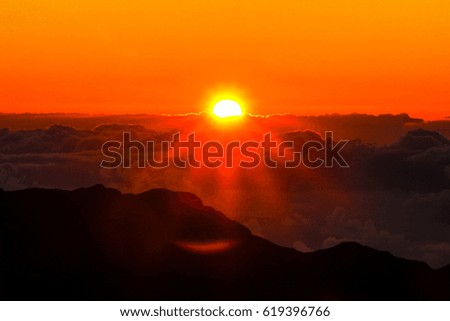 Mountain Sunrise - Haleakala National Park Maui