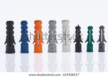 Wall Anchors on white background