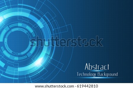 Abstract technology background innovation vector design Royalty-Free Stock Photo #619442810