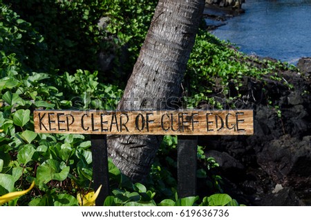Sign - Keep Clear of the Edge