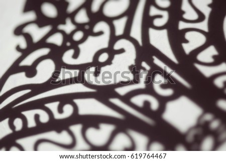 Abstract brown lines that form shapes