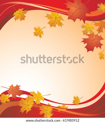 Red autumnal background