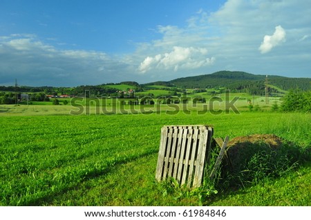 nice countryside on summery day
