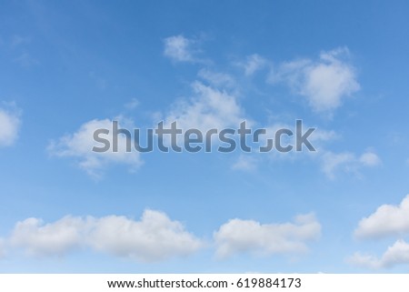 Sky background with clouds in summer and rainy season