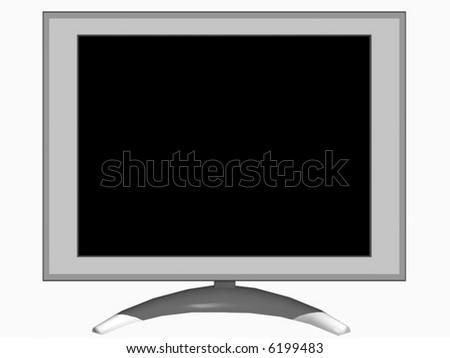 Vector Flat Screen Monitor / Television