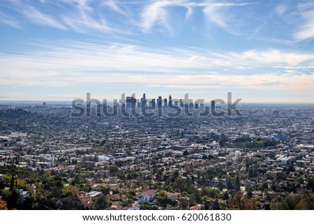 Downtown Los Angeles skyline view - Los Angeles, California, USA