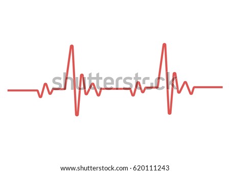Heartbeat line Royalty-Free Stock Photo #620111243