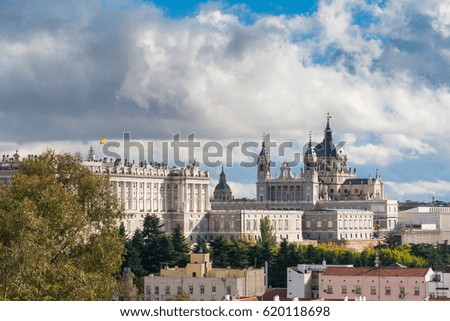 Royal Palace of Madrid and Almudena Cathedral, Spain