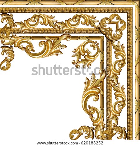 golden baroque  Royalty-Free Stock Photo #620183252