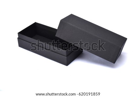 black shopping gift product eyewear box