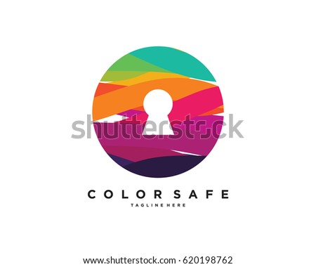 Colorful Safe Logo Template Design