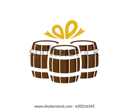 Beer Gift Icon Logo Design Element