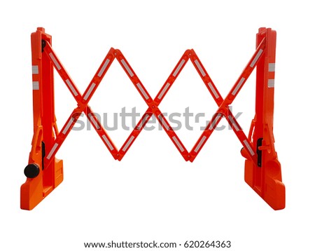 safety fence on white backgrounds,isolated