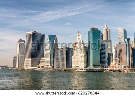 Tall buildings of Manhattan, New York City - USA.