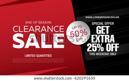 Sale banner template design Royalty-Free Stock Photo #620291630