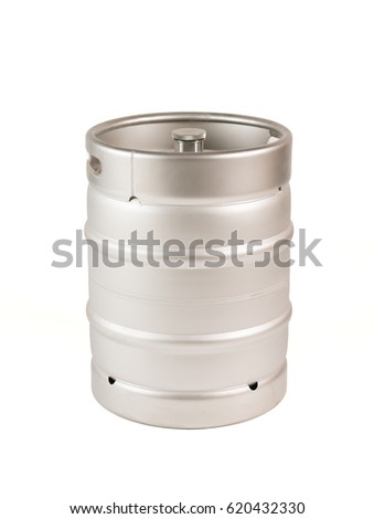 metal barrel of beer Royalty-Free Stock Photo #620432330