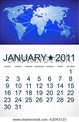 2011 Business Calendar January