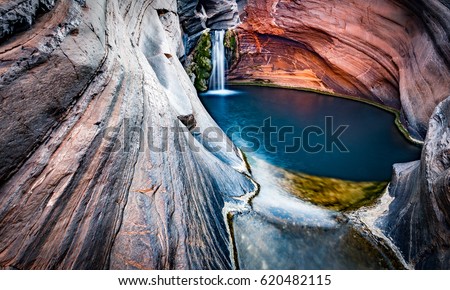Hamersley Gorge, Spa Pool, Karijini National Park, North West, Western Australia Royalty-Free Stock Photo #620482115