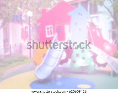Blurred abstract background of Playground