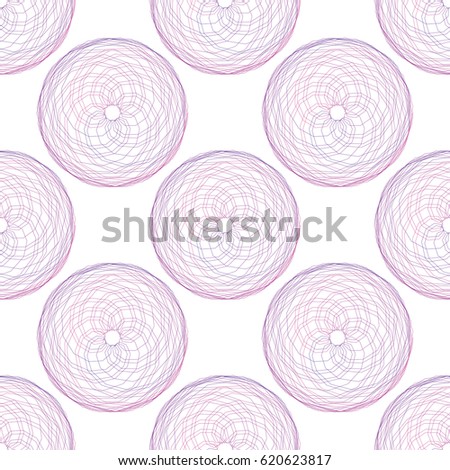 Creative mandala seamless pattern for textile and wrapping paper. 