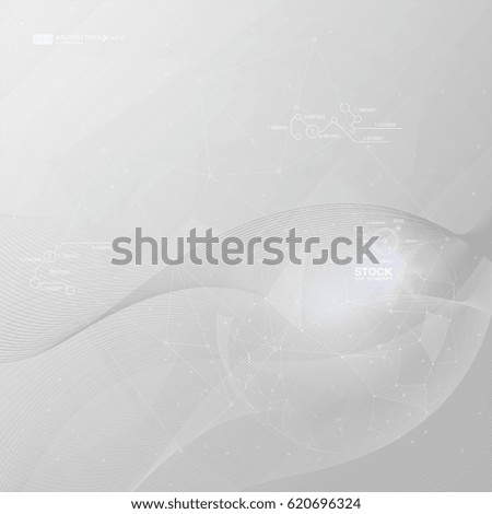 abstract gray wave background in HUD style design