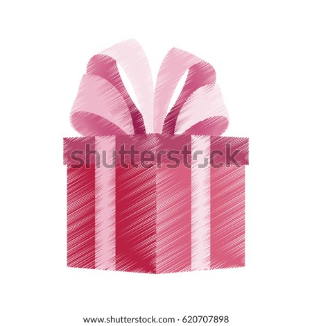 giftbox with big bow on top icon image 