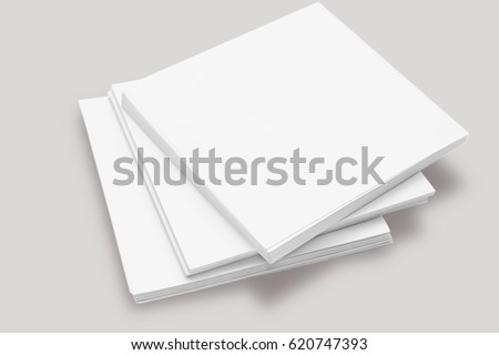 White sticky note pad isolated on white background Royalty-Free Stock Photo #620747393