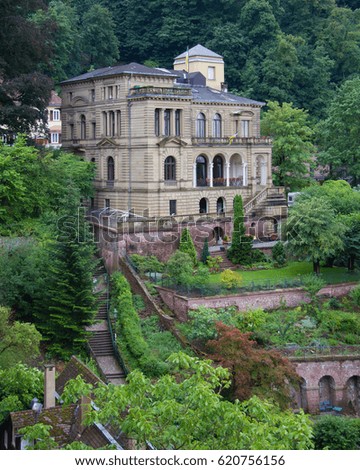 a very grand home in Heidelberg